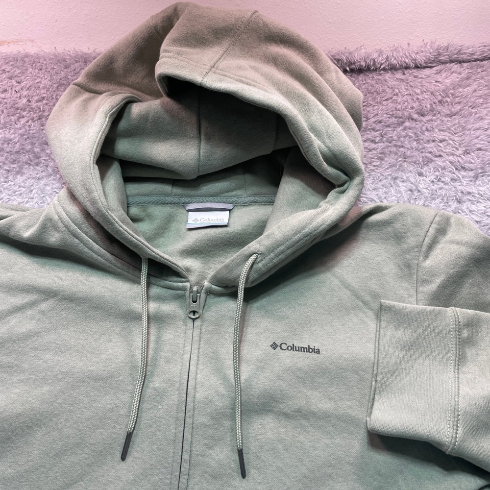 Columbia Burr Trail Long Full Zip Hoodie Sage Green Womens XXL NWT